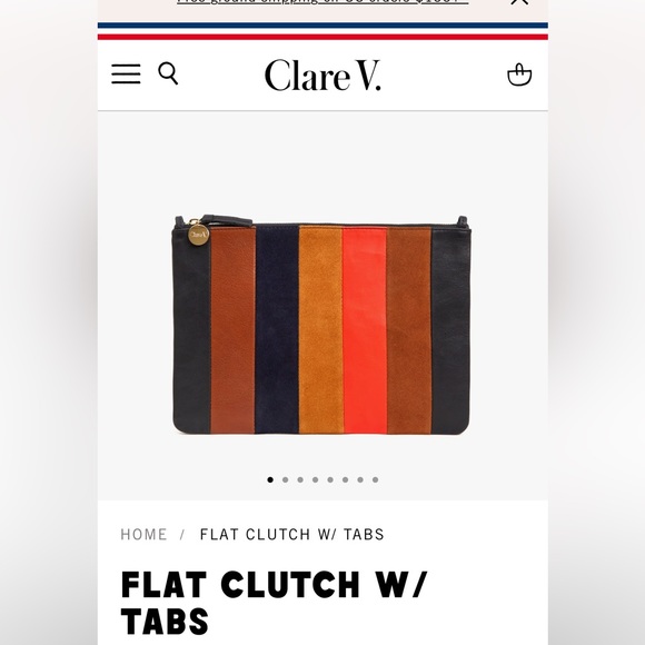 Clare V Handbags - Clare V. Flat Clutch w/ Tabs